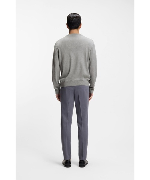 BOSS（ボス）の「コットンセーター ロゴエンブロイダリー（ニット/セーター・メンズ・ブラック/グレー・L/XXL/XL/S/XXXL/M）」の9枚目の写真