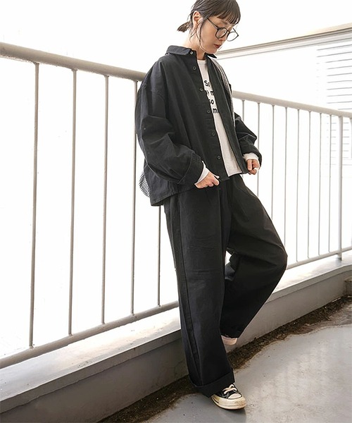 solamonat poche(ソラモナポッシェ)の「馬布ドルマンシャツ(その他アウター・レディース・グレー/ライトベージュ/ブラック・2.0)」の18枚目の写真