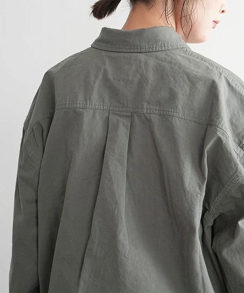 solamonat poche(ソラモナポッシェ)の「馬布ドルマンシャツ(その他アウター・レディース・グレー/ライトベージュ/ブラック・2.0)」の12枚目の写真