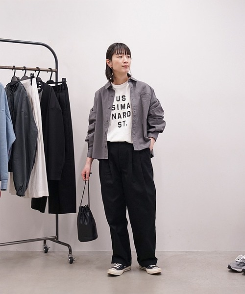 solamonat poche(ソラモナポッシェ)の「馬布ドルマンシャツ(その他アウター・レディース・グレー/ライトベージュ/ブラック・2.0)」の22枚目の写真