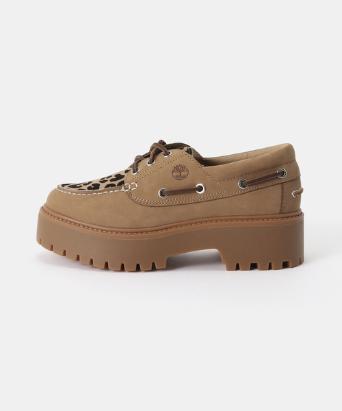 Timberland（ティンバーランド）の「TIMBER LAND / ティンバーランド STONE STREET BOAT SHOE（モカシン/デッキシューズ・レディース・ベージュ・23cm/24cm/25cm）」の2枚目の写真