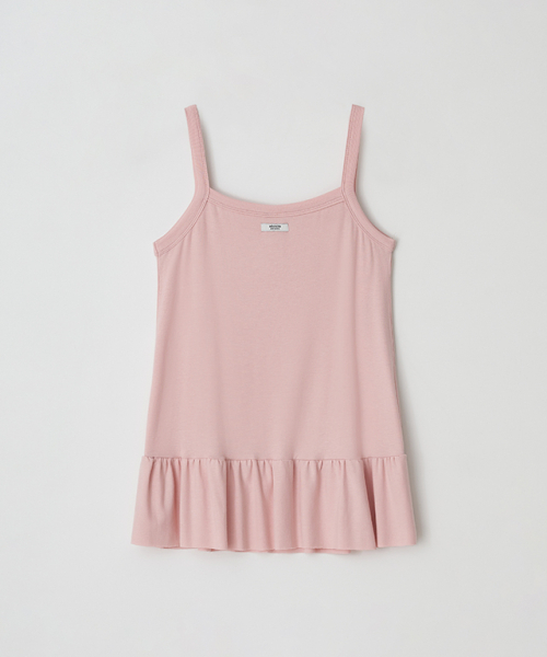 RONRON（ロンロン）の「PENDANT RUFFLE LAYERED SLIM SLEEVELESS PINK（Tシャツ/カットソー・レディース・その他・FREE）」の2枚目の写真