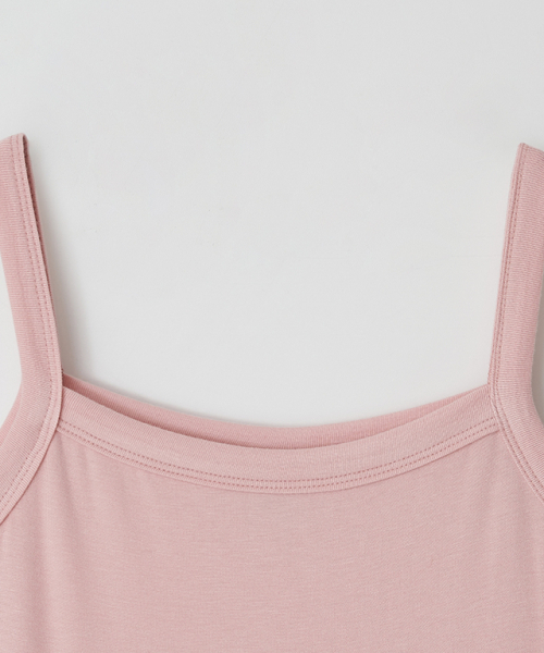 RONRON（ロンロン）の「PENDANT RUFFLE LAYERED SLIM SLEEVELESS PINK（Tシャツ/カットソー・レディース・その他・FREE）」の3枚目の写真