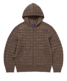thisisneverthat(�f�B�X�C�Y�l�o�[�U�b�g)��Textured Knit Zip Hoodie(�j�b�g/�Z�[�^�[)