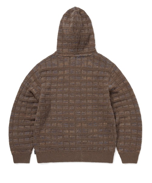 セール】Textured Knit Zip Hoodie（ニット/セーター