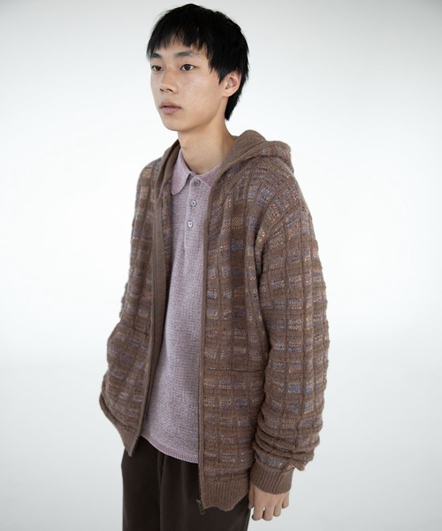thisisneverthat ニット セール】Textured Knit Zip Hoodie（ニット/セーター