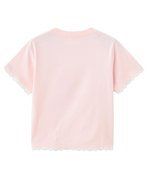 MILKFED.（ミルクフェド）の「LACE S/S TEE（Tシャツ/カットソー・レディース・オフホワイト/ライトピンク/ブラック・ONE SIZE）」の22枚目の写真