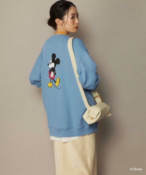 Disney(ディズニー)の「【oceanpacific/オーシャンパシフィック】ミッキー裏毛クルースウェット(スウェット・メンズ・チャコールグレー/ブルー/アイボリー・MEDIUM/LARGE/X-LARGE)」の7枚目の写真
