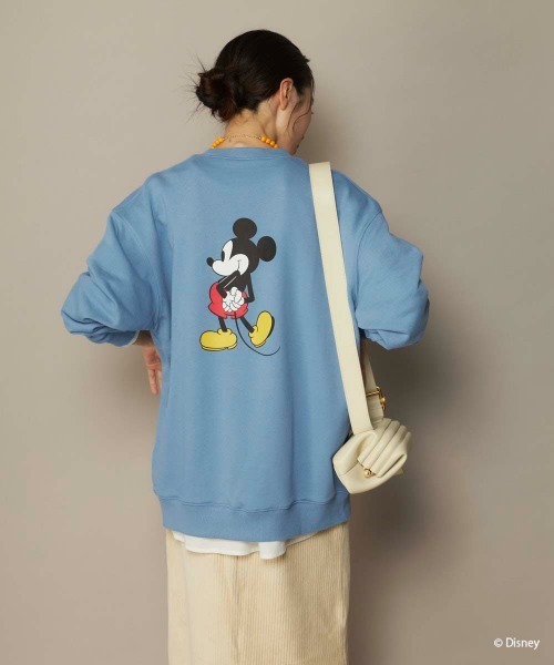 Disney(ディズニー)の「【oceanpacific/オーシャンパシフィック】ミッキー裏毛クルースウェット(スウェット・メンズ・チャコールグレー/ブルー/アイボリー・MEDIUM/LARGE/X-LARGE)」の8枚目の写真