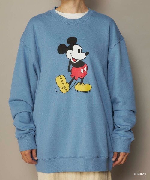 Disney(ディズニー)の「【oceanpacific/オーシャンパシフィック】ミッキー裏毛クルースウェット(スウェット・メンズ・チャコールグレー/ブルー/アイボリー・MEDIUM/LARGE/X-LARGE)」の12枚目の写真