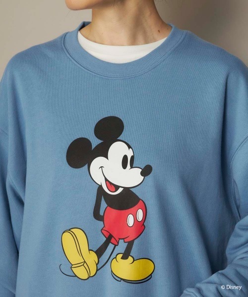 Disney(ディズニー)の「【oceanpacific/オーシャンパシフィック】ミッキー裏毛クルースウェット(スウェット・メンズ・チャコールグレー/ブルー/アイボリー・MEDIUM/LARGE/X-LARGE)」の16枚目の写真