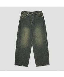 AGOD（エージーオーディー）の「ウォッシュドヴィンテージワイドバルーンデニムパンツ [デザートインディゴ]（デニムパンツ）」