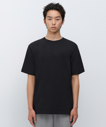 レイヤードクルーネックTシャツ_通常丈 [ブラック]