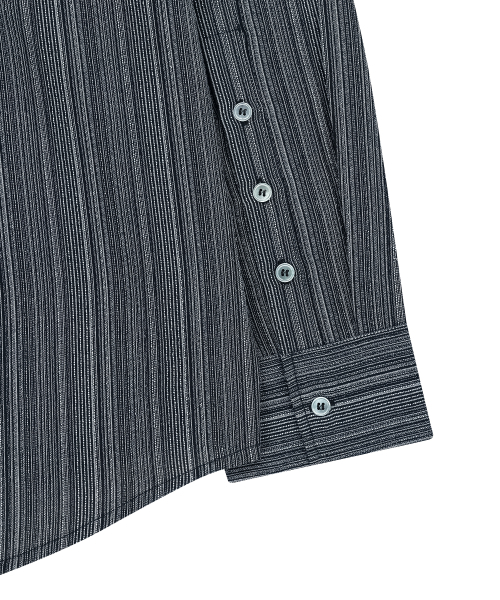 SLOWACID（スローアシッド）の「ストライプボタンシャツ [ネイビー]（シャツ/ブラウス・レディース・その他・LARGE/SMALL/MEDIUM）」の8枚目の写真