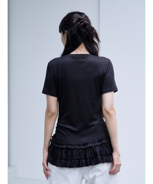 THE GREEN LAB（ザグリーンラボ）の「カンカンショートスリーブTシャツ[ブラック]（Tシャツ/カットソー・レディース・その他・FREE）」の5枚目の写真