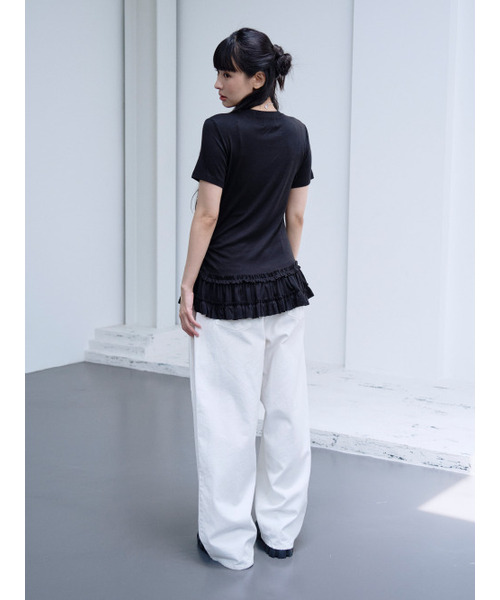 THE GREEN LAB（ザグリーンラボ）の「カンカンショートスリーブTシャツ[ブラック]（Tシャツ/カットソー・レディース・その他・FREE）」の8枚目の写真