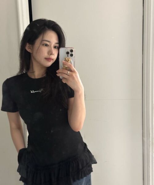 THE GREEN LAB（ザグリーンラボ）の「カンカンショートスリーブTシャツ[ブラック]（Tシャツ/カットソー・レディース・その他・FREE）」の18枚目の写真