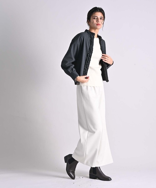 RAW FUDGE（ローファッジ）の「フリルラインブラウス（シャツ/ブラウス・レディース・ブラック/チャコールグレー・M）」の18枚目の写真