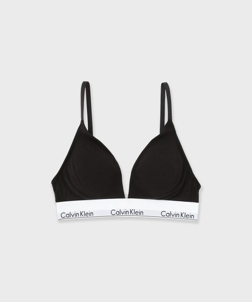 Calvin Klein(カルバン・クライン)の「Calvin Klein LGHT LINED TRIANGLE / QF5650 夏服(スポーツブラ・レディース・グレー/ブラック・XS/S/M/L)」の1枚目の写真