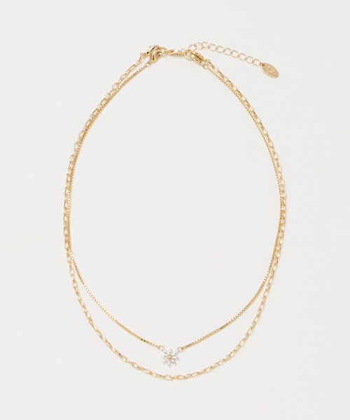 BEAUTY&YOUTH UNITED ARROWS(ビューティーアンドユースユナイテッドアローズ)の「フラワーモチーフ 3WAY ネックレス(ネックレス・レディース・シルバー/ゴールド・FREE)」の5枚目の写真