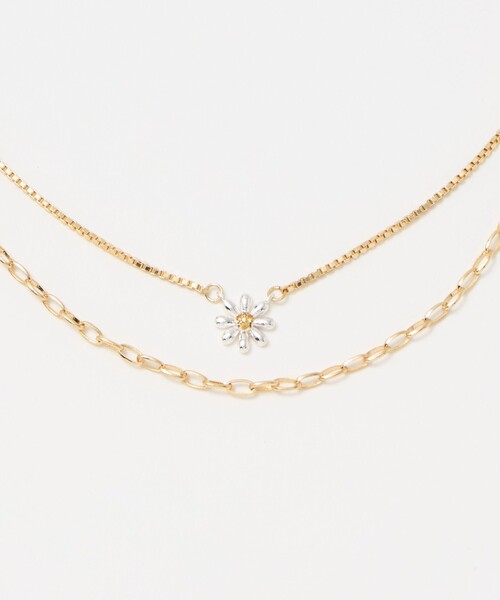 BEAUTY&YOUTH UNITED ARROWS(ビューティーアンドユースユナイテッドアローズ)の「フラワーモチーフ 3WAY ネックレス(ネックレス・レディース・シルバー/ゴールド・FREE)」の6枚目の写真