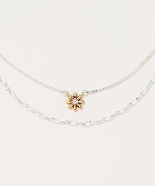 BEAUTY&YOUTH UNITED ARROWS(ビューティーアンドユースユナイテッドアローズ)の「フラワーモチーフ 3WAY ネックレス(ネックレス・レディース・シルバー/ゴールド・FREE)」の14枚目の写真