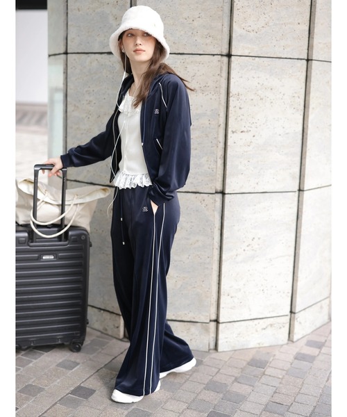 Rirandture(リランドチュール)の「クロップドラインフーディー(Tシャツ/カットソー・レディース・ネイビー・1/2)」の11枚目の写真