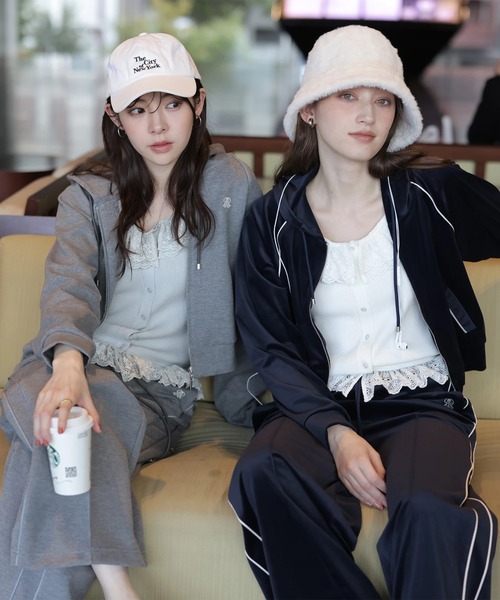 Rirandture(リランドチュール)の「クロップドラインフーディー(Tシャツ/カットソー・レディース・ネイビー・1/2)」の14枚目の写真