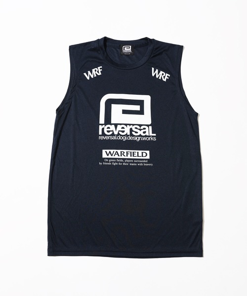 reversal.dogi.design.works（リバーサル・ドーギ・デザイン・ワークス）の「＜reversal/リバーサル＞Warfield SLEEVELESS（Tシャツ/カットソー・メンズ・ブルー/グレー/ネイビー/ブラック・LARGE/X-LARGE/XX-LARGE/MEDIUM）」の4枚目の写真