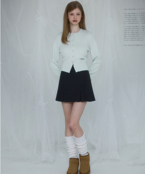 セール】Soft Nut Button Cardigan [Mint]（カーディガン/ボレロ