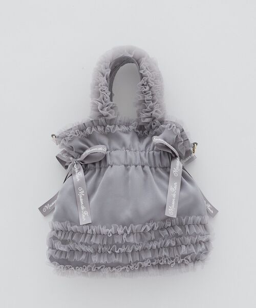 Maison de FLEUR（メゾンドフルール）の「チュールフリルダブルリボン2Wayトート（トートバッグ・レディース・ブラック/グレー/ピンク・FREE）」の19枚目の写真