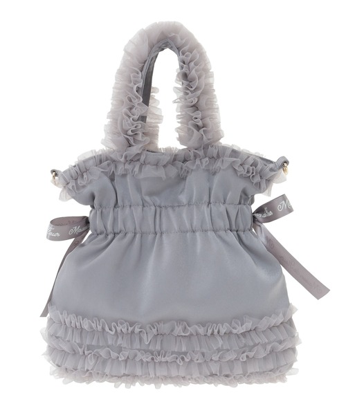 Maison de FLEUR（メゾンドフルール）の「チュールフリルダブルリボン2Wayトート（トートバッグ・レディース・ブラック/グレー/ピンク・FREE）」の11枚目の写真