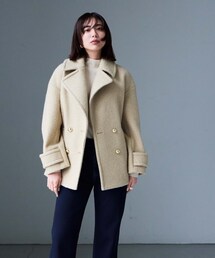 cloenc（クロエンス）の「ループメルトンPコート（ピーコート）」