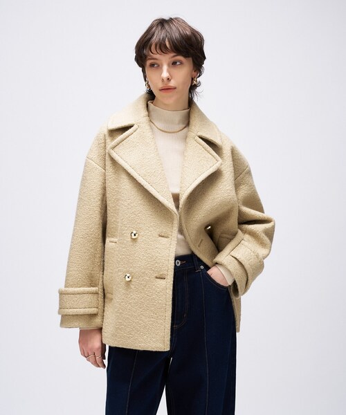 セール】ループメルトンPコート（ピーコート）｜cloenc（クロエンス