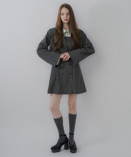 HARE（ハレ）の「2Pストライプジャケット＊ミニキャミワンピース(HARE