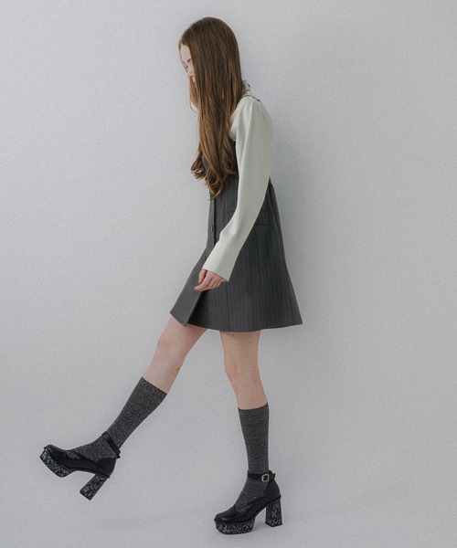 HARE（ハレ）の「2Pストライプジャケット＊ミニキャミワンピース(HARE