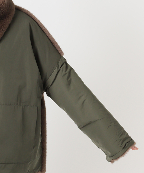 collection PRIVEE?(コレクションプリヴェ)の「【COLLECTION PRIVEE?】 WOMAN ECO-FUR JACKET:ジャケット(その他アウター・レディース・カーキ・42)」の11枚目の写真