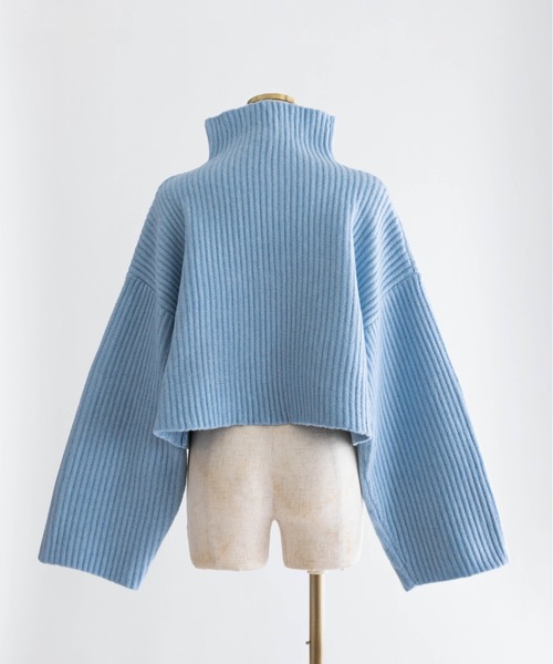 EN NEUME(エンノイム)の「Modern Wide Silhouette Knit(ニット/セーター・レディース・ブラウン/ブラック/ブルー・FREE)」の17枚目の写真