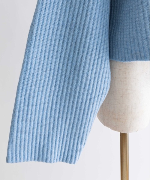 EN NEUME(エンノイム)の「Modern Wide Silhouette Knit(ニット/セーター・レディース・ブラウン/ブラック/ブルー・FREE)」の19枚目の写真