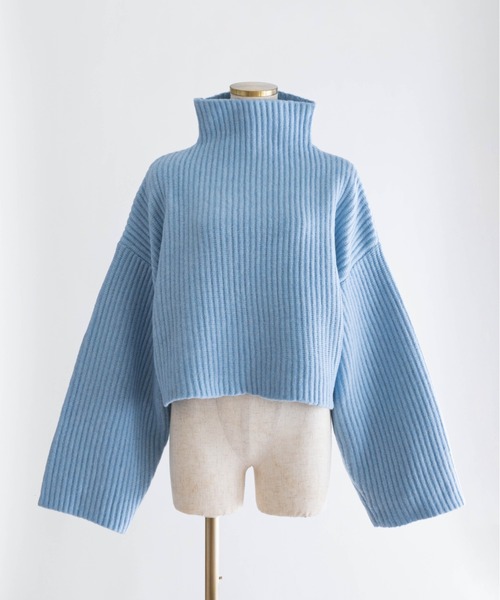 EN NEUME(エンノイム)の「Modern Wide Silhouette Knit(ニット/セーター・レディース・ブラウン/ブラック/ブルー・FREE)」の14枚目の写真