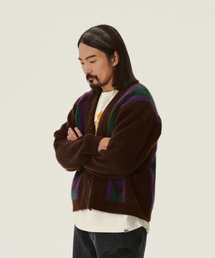 DISCUS ATHLETIC | ゴンジョTVコラボモヘアウールカーディガンブラウン(カーディガン/ボレロ)