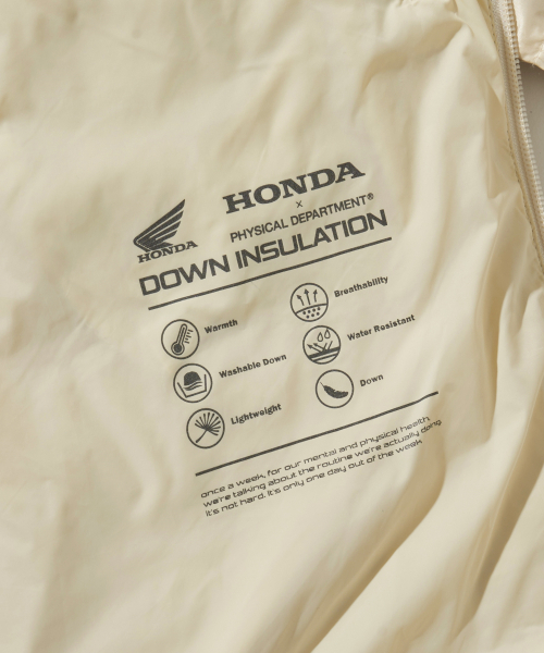PHYPS MOTORCYCLE(フィップスモーターサイクル)の「H-Tech Storm Shield Parka Ivory(ダウンジャケット/コート・レディース・その他・SMALL/MEDIUM/LARGE/X-LARGE)」の9枚目の写真