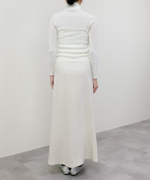 DOLLUPOOPS（ドールアップウップス）の「ストレッチフラノマーメイドスカート（スカート・レディース・チャコールグレー/オフホワイト/ブラック・FREE）」の6枚目の写真