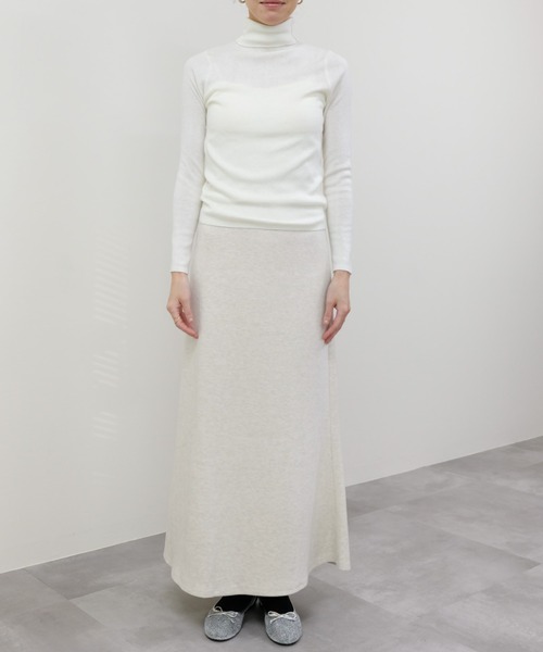 DOLLUPOOPS（ドールアップウップス）の「ストレッチフラノマーメイドスカート（スカート・レディース・チャコールグレー/オフホワイト/ブラック・FREE）」の4枚目の写真