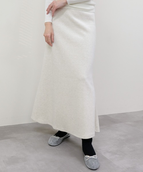 DOLLUPOOPS（ドールアップウップス）の「ストレッチフラノマーメイドスカート（スカート・レディース・チャコールグレー/オフホワイト/ブラック・FREE）」の9枚目の写真
