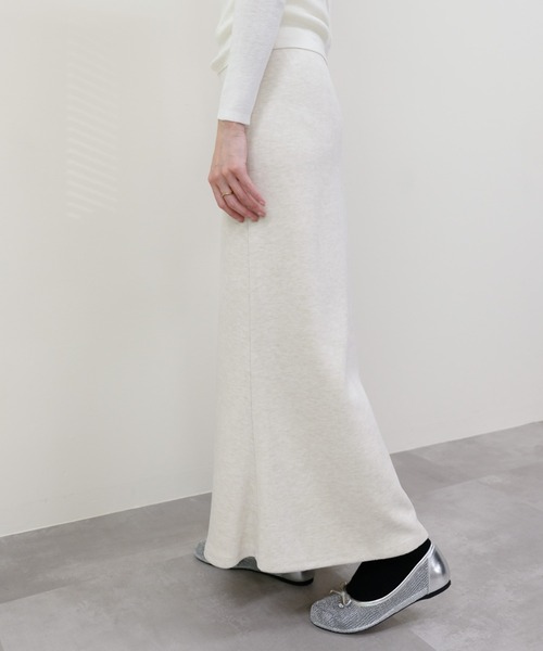 DOLLUPOOPS（ドールアップウップス）の「ストレッチフラノマーメイドスカート（スカート・レディース・チャコールグレー/オフホワイト/ブラック・FREE）」の8枚目の写真