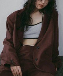 anuke（アンヌーク）の「anuke　Over Linen Jacket オーバーリネンジャケット/62610104（テーラードジャケット）」