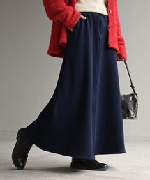 プライド　インディゴブルーのスカート BlueTrick】 タックスカート （インディゴパッチワーク） | スカート