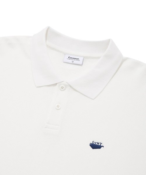 COVERNAT（カバーナット）の「ピケウェイルロゴロングスリーブホワイト（ポロシャツ・レディース・その他・LARGE/SMALL/MEDIUM/X-LARGE）」の3枚目の写真