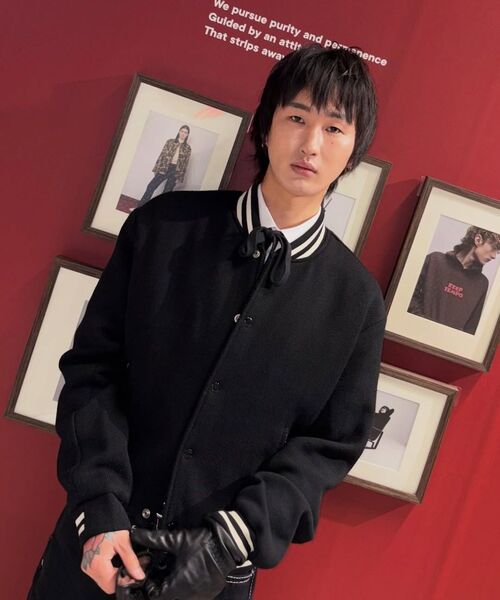 ROLLINGSTUDIOS（ローリングスタジオ）の「VARSITY JACKET WOOL BLACK（スタジャン・メンズ・その他・SMALL）」の4枚目の写真